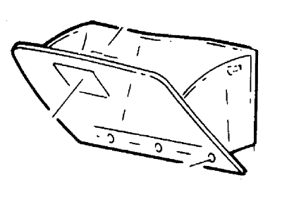 Ford F87Z1006024AAD Door Assembly Glove Compartment