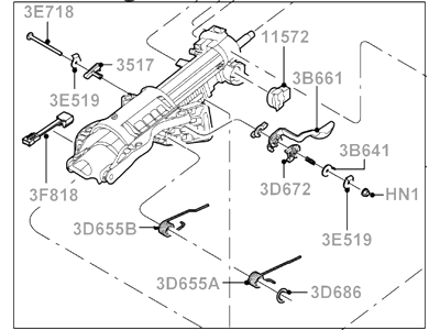 Ford 5C5Z-3C529-AA Column Assembly - Steering