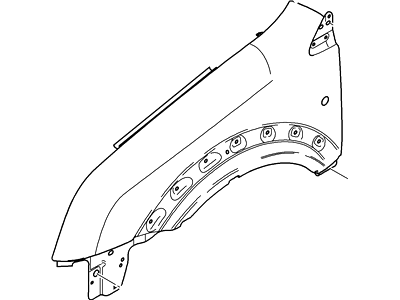 Ford 9T1Z-16005-A Fender Assembly - Front