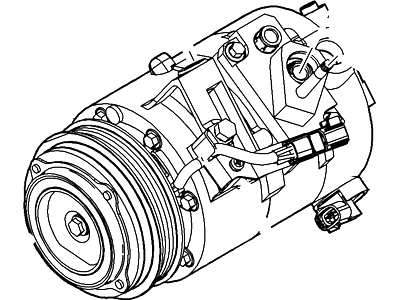 2015 Ford Explorer A/C Compressor - DG1Z-19703-B