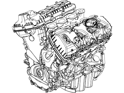 Ford BL3Z-6006-CARM Service Engine Assembly