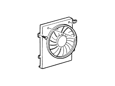 Lincoln Blackwood Cooling Fan Assembly - F8YZ-8C607-AA