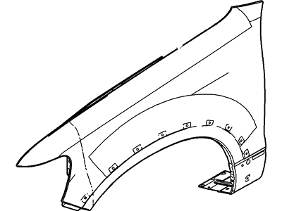 Ford 8A2Z-16006-A Fender Assembly - Front