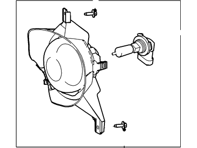 Ford 4L2Z-15200-CACP Lamp Assembly - Fog - Front
