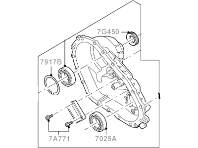 Ford 6L2Z-7005-A Transmission Case Assembly