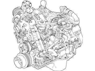 Ford 8C3Z-6007-L Engine Assembly