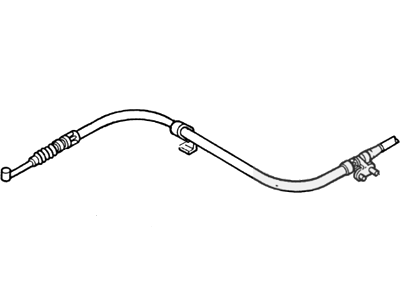 1994 Ford Escort Parking Brake Cable - F4CZ2A635C