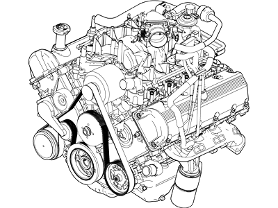 Ford 5C3Z-6007-GA Engine Assembly