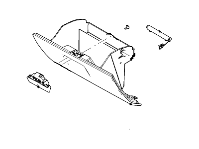 Ford 7T4Z-7806024-AB Box Assembly - Glove Compartment