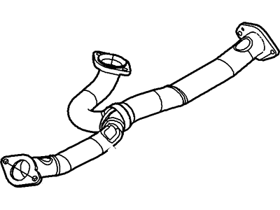 2007 Lincoln MKZ Exhaust Pipe - 7H6Z-5G274-AB