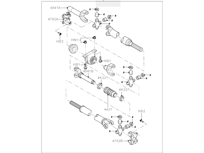Ford 8L3Z-4R602-G Drive Shaft Assembly