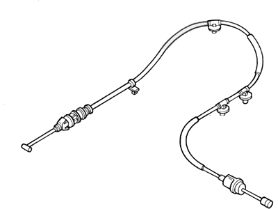 Ford Escort Throttle Cable - F7CZ-9A758-AF