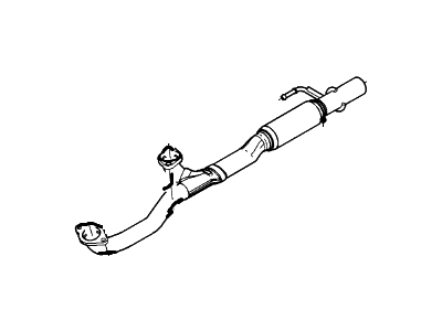 2011 Lincoln MKX Exhaust Pipe - BT4Z-5G274-A