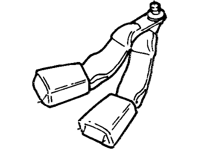 1994 Mercury Cougar Seat Belt - F4SZ6360044E