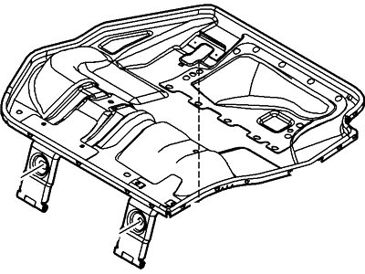 Ford CV6Z-5863161-C Frame And Spring - Rear Seat Cushion