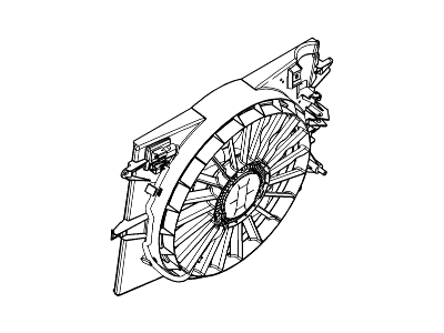 Ford 4W4Z-8C607-AA Fan And Motor Assembly