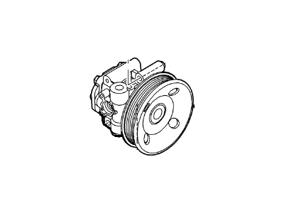Mercury Power Steering Pump - 6E5Z-3A696-B
