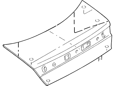 Ford F7CZ-5440110-AA Door Assembly - Luggage Compartment