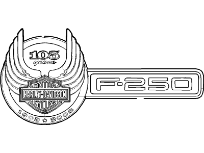 Ford 8C3Z-9942528-A Nameplate