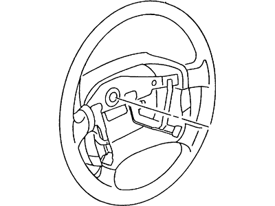 1999 Mercury Tracer Steering Wheel - F7CZ3600AAH