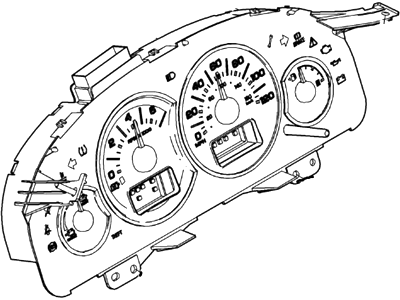 2007 Ford Escape Speedometer - 6L8Z-10849-BA