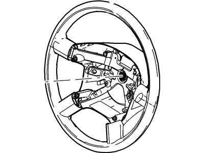 2004 Mercury Mountaineer Steering Wheel - 3L2Z-3600-EAA