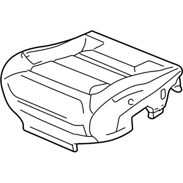Ford 3L2Z-7862901-BAB Seat Cushion Cover Assembly
