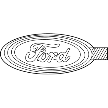 Ford YF1Z-7442528-DA Name Plate-Self-Adhesive