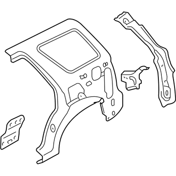 Ford 8L8Z-7827865-A Panel Assy - Rear Quarter - Inner