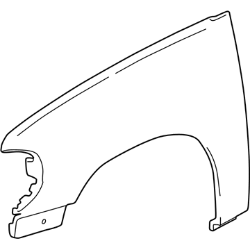 Ford XL2Z-16006-AA Fender Assembly - Front
