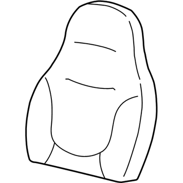 Ford YL3Z-1564416-CAA Front Seat Back Cover Assembly