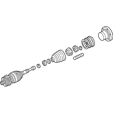Ford 5L3Z-3B436-A Shaft - Front Axle