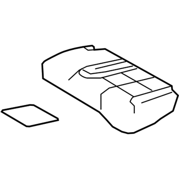 Ford 7T4Z-7863841-A Rear Seat-Foam Cushion Pad Left