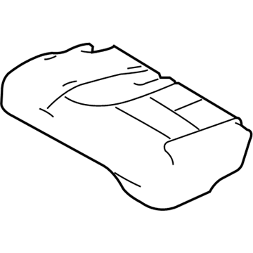 Ford 8A1Z-7863805-AG Rear Seat Cushion Cover Assembly