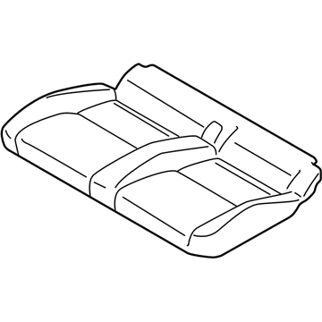 Ford DT1Z-1763805-ZA Rear Seat Cushion Cover Assembly