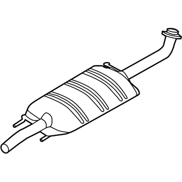 Ford 9L8Z-5230-G Front Muffler Assembly