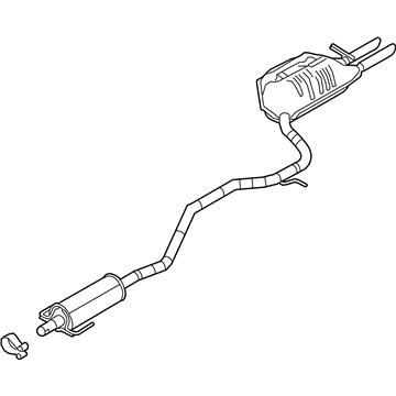 Ford 9E5Z-5230-L Centre And Rear Muffler Assembly