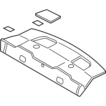 Ford AR3Z-6346668-KB Panel Assy - Rear Package Tray Trim