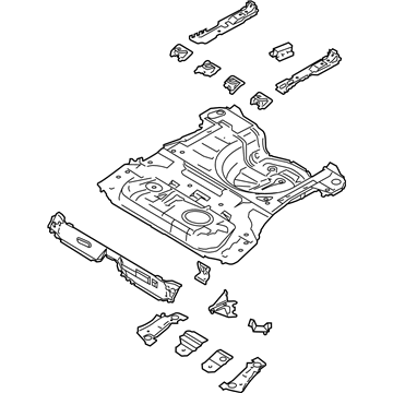 Ford AE8Z-5811215-A Pan Assembly - Floor