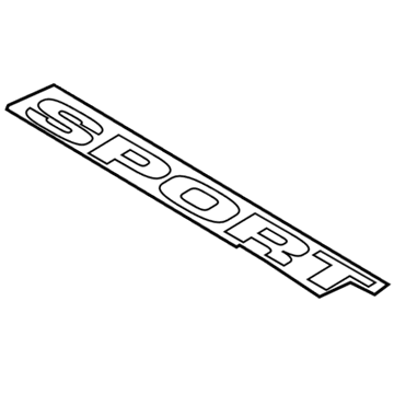Ford YL5Z-9942528-CAB Nameplate