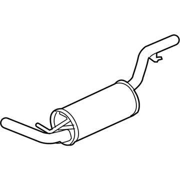 Ford 8S4Z-5230-A Front Muffler Assembly