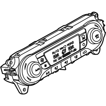 Ford Focus HVAC Control Module - F1EZ-19980-A