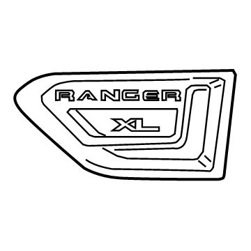 2019 Ford Ranger Emblem - KB3Z-16720-AA