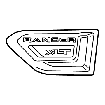 2019 Ford Ranger Emblem - KB3Z-16720-CA
