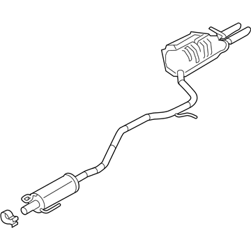 Ford 9E5Z-5230-H Centre And Rear Muffler Assembly