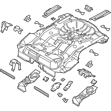 Ford CP9Z-5411215-A Pan Assembly - Floor - Rear