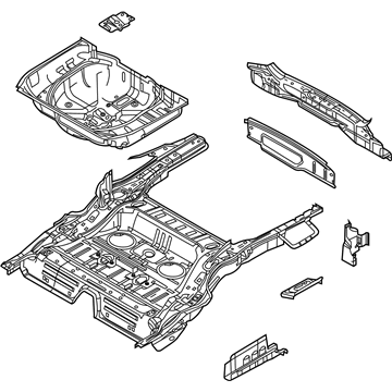Ford 8F9Z-7411215-A Pan Assembly - Floor