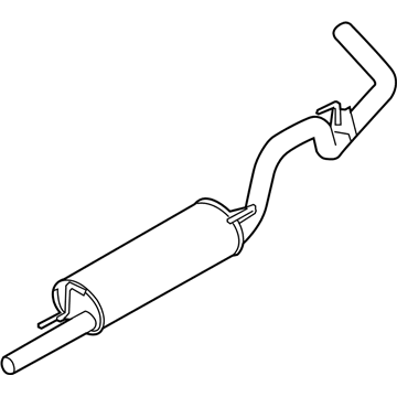 Ford BL3Z-5230-C Rear Muffler And Pipe Assembly
