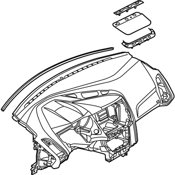 Ford CV6Z-5804320-AB Panel - Instrument