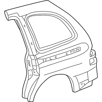 Ford 3F2Z-17279D46-AA Panel - Body Side - Rear